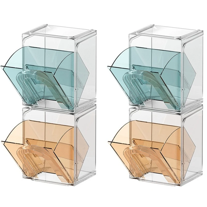 

4 Piece Sorting Box Sealed Storage Jar Coffee Sugar Container With Lid Tea Desktop Organizer