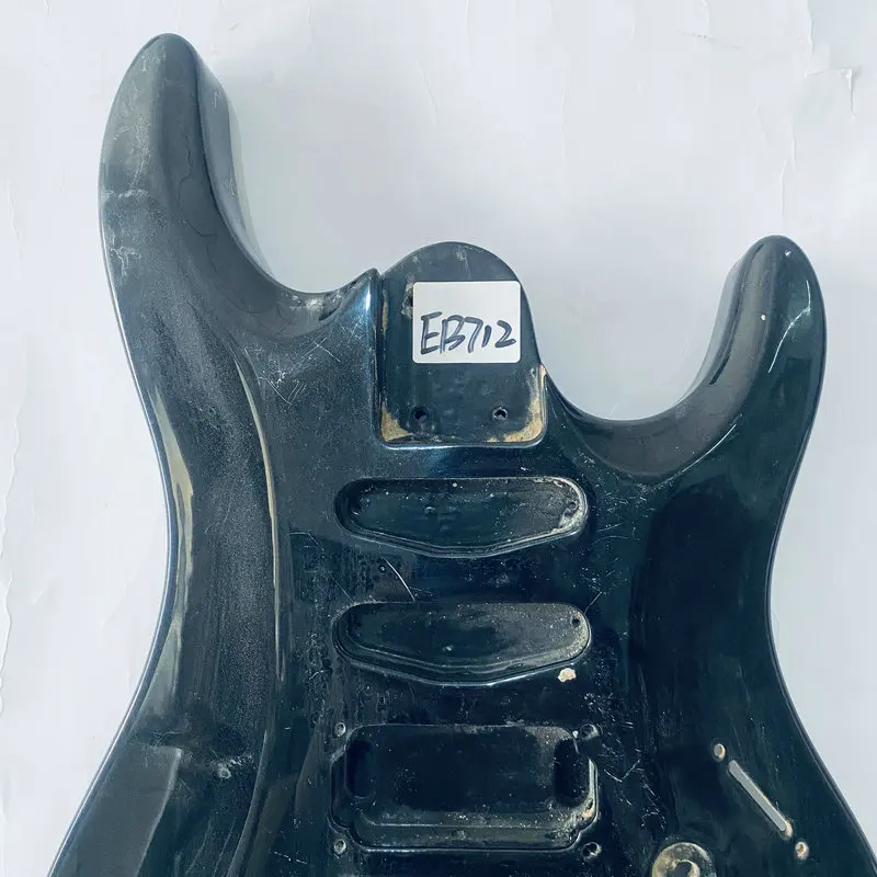 EB712 черный цвет Floyd Rose электрическая гитара SSH пикап необработанный корпус гитары