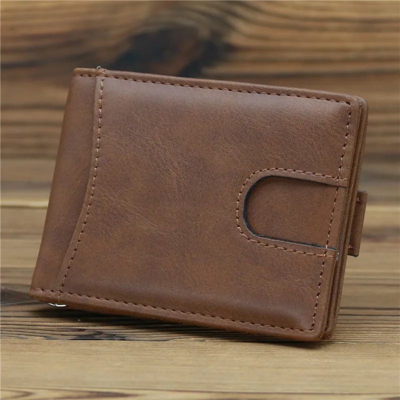 

Money Purses Card Slim Clip For Men Wallet Holder Wallets Dollar Wallet With Casual Leather Short Pocket Small Mini Male