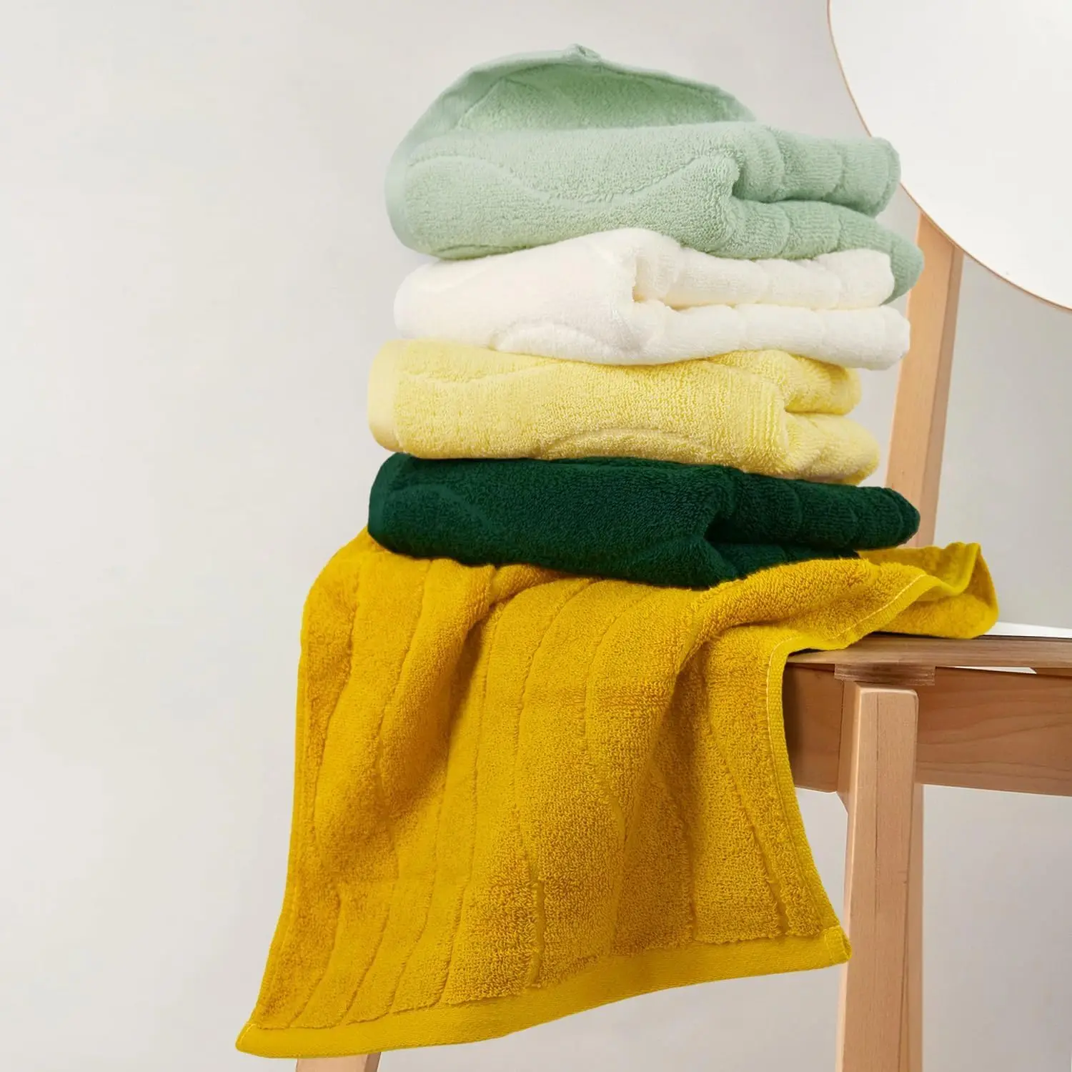 Утолщенное полотенце из чистого хлопка мягкое супервпитывающее быстросохнущее