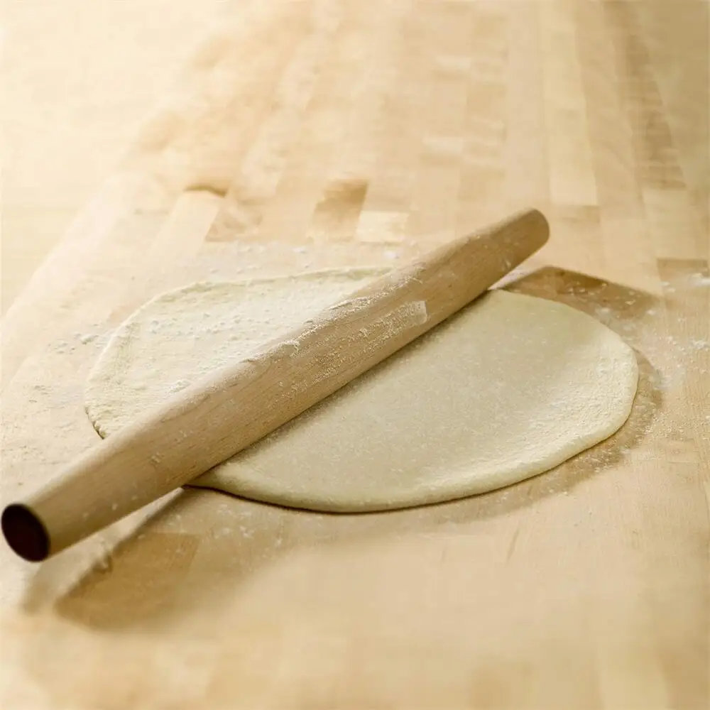 Wooden French Rolling Pin For Baking Wood Pizza Dough Sheete