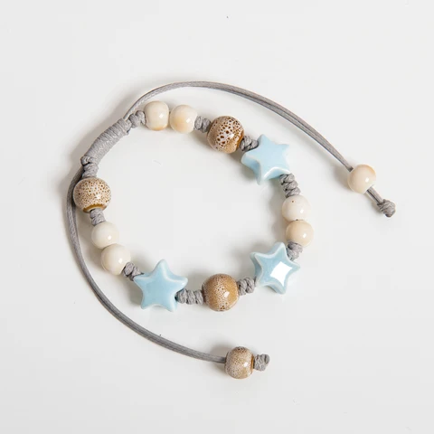 Браслет Midofare белый синий керамика