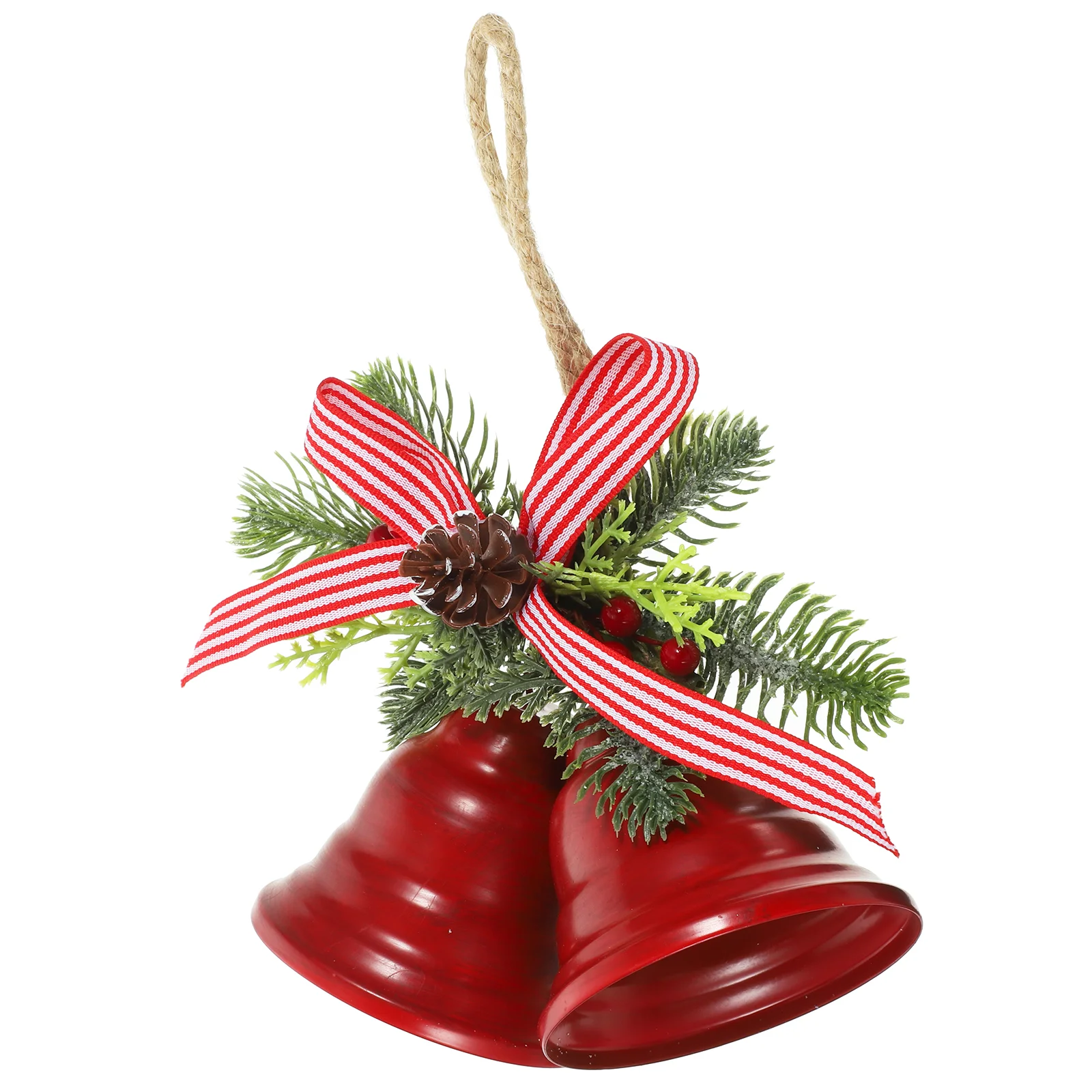 Рождественские двойные колокольчики DIY подвесные подвески елка праздничный