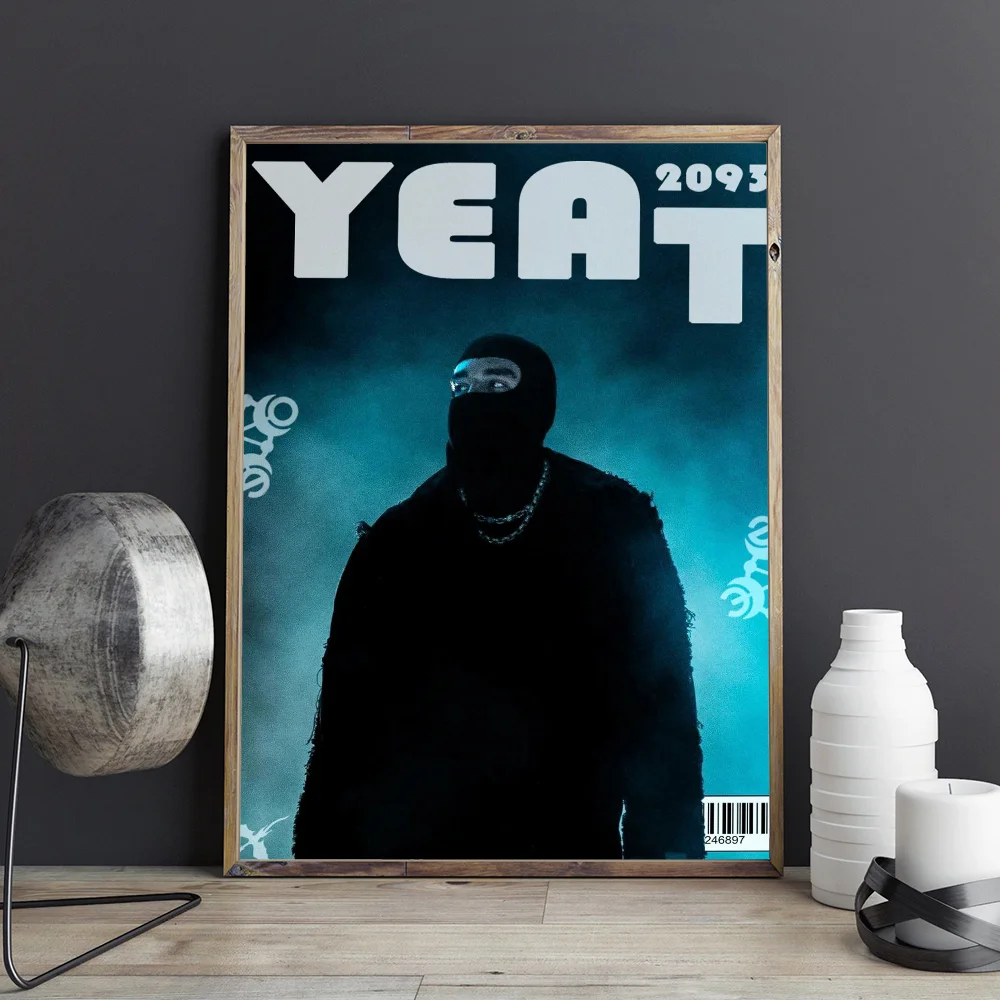 Rapper Y-Yeat Anime Posters Sticky HD Quality Wall Art Retro For Home Kawaii Room Decor