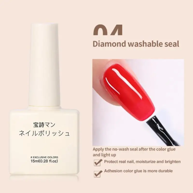 

Baoshiman японский нижний клей для акриловых ногтей отмачиваемый базовый гель верхнее покрытие УФ наращивание ногтей клей гель накладные ногти...