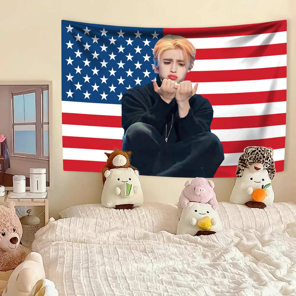 Kpop певица гобелен S-Scoups домашний декор настенный фон для спальни в общежитии