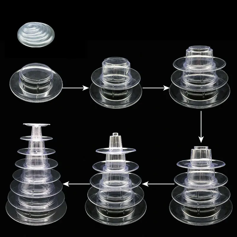 4/6/10 Tiers Macaron Tower Display Stand Wedding Desserts Display Rack Holder Cupcake Stand Birthday Party Cake Decorating Tools images - 6