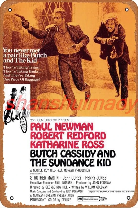 Жестяная вывеска Butch Cassidy and The Sundance Kid