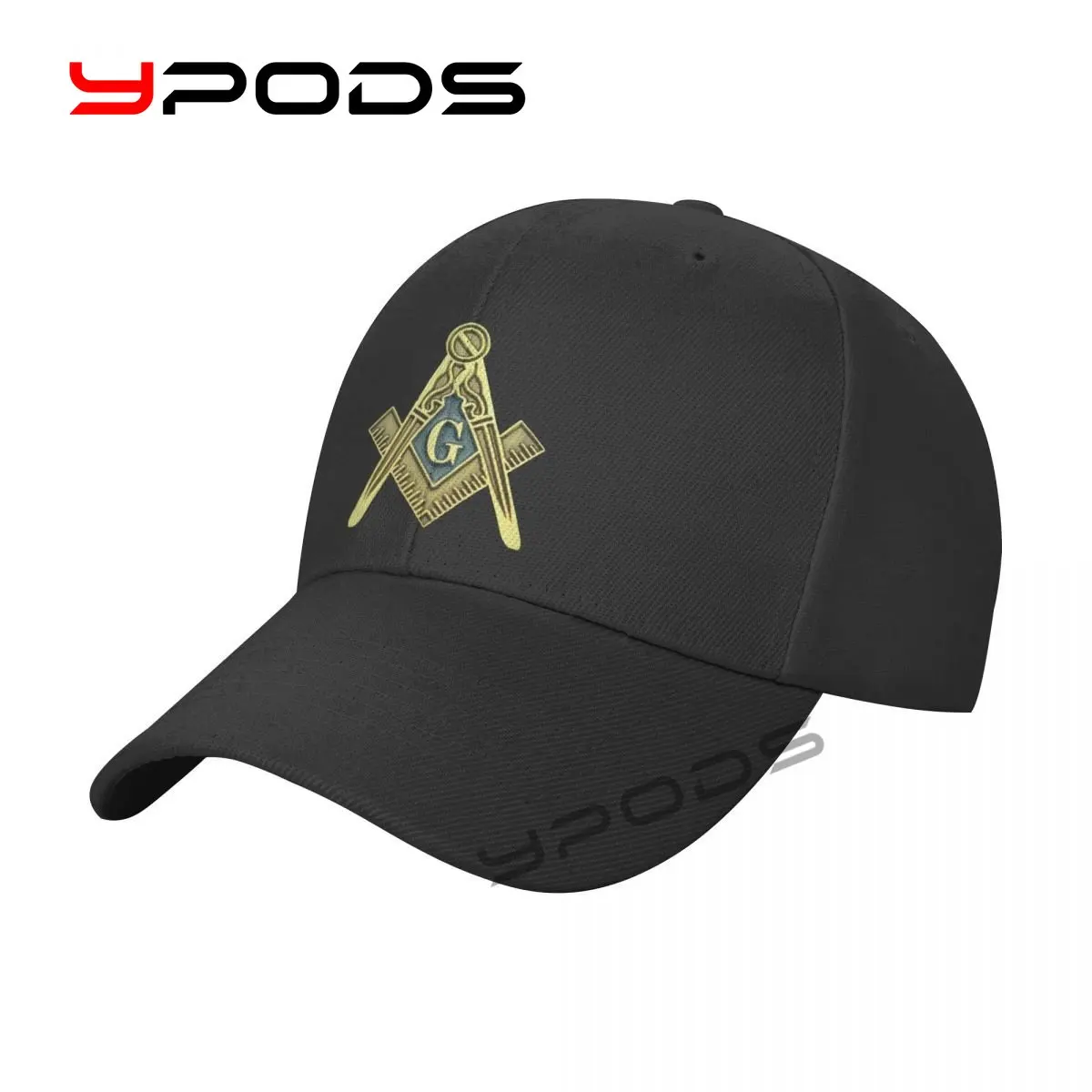 

printing Baseball Cap Masonic Symbol Adorable Sun Caps Fishing Hat for Men Women Unisex-Teens Snapback Flat Bill