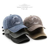 retro mens sun proof baseball caps denim letters embroidered womens sun hat spring summer adjustable outdoor sports unisex