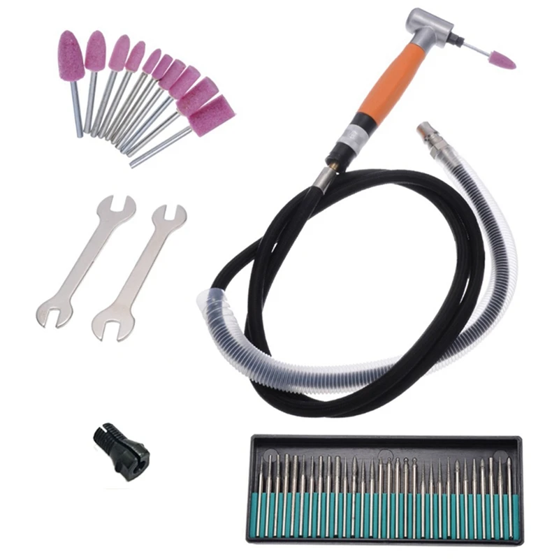 

1 Набор 3 мм 90-градусный угловой пневматический шлифовальный мини-шлифовальный станок пневматический полировщик набор инструментов абрази...