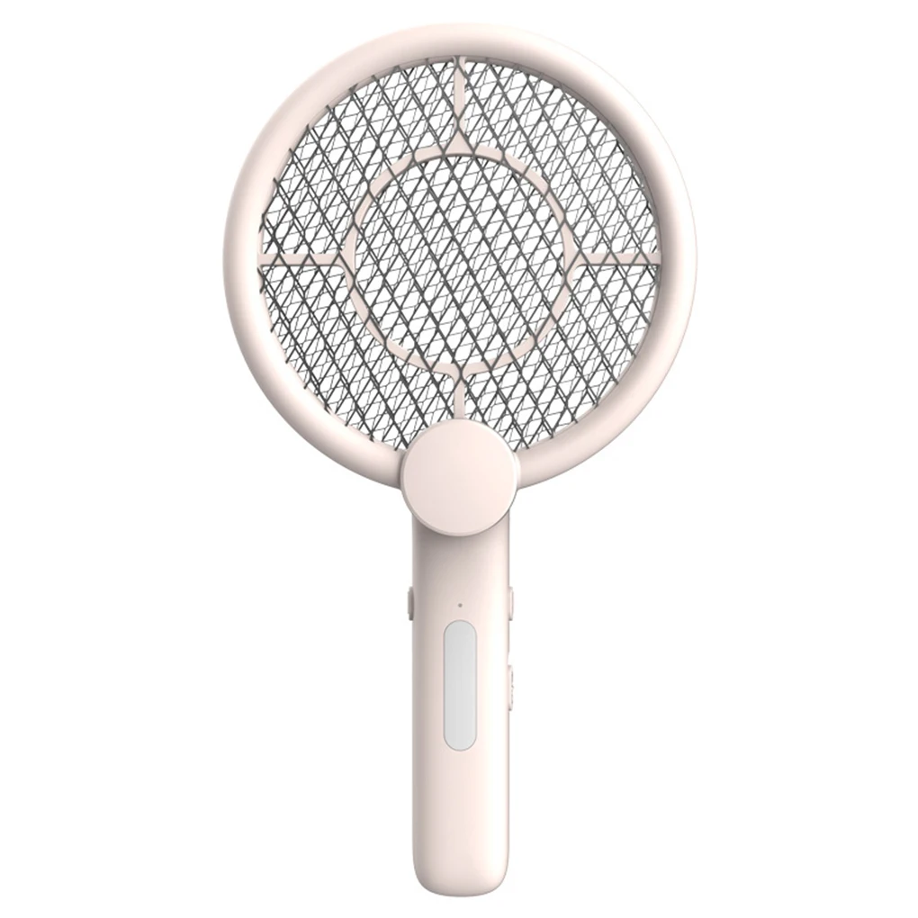 

Electric Shock Pest Flying Bug Portable Racket with Handle USB Rechargeable Insect Catching Racquet Bedroom Living Room