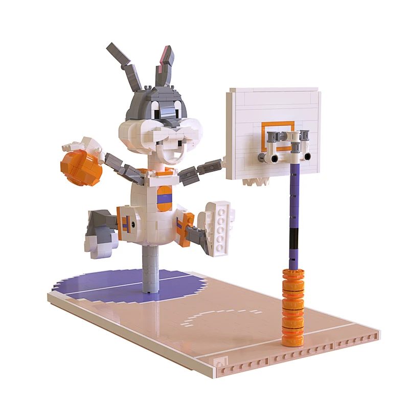 

Philadelphia 76 Basketball Mascot Hip-Hop Building Blocks Mini Action Figure Toy