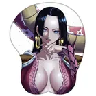 Коврик для мыши storсеверной милой девушки из аниме one piece Boa Hancock Sexy, большой Oppai, коврик для мыши Kawaii 3D, коврик для мыши с подставкой для запястья, Мягкий силикон