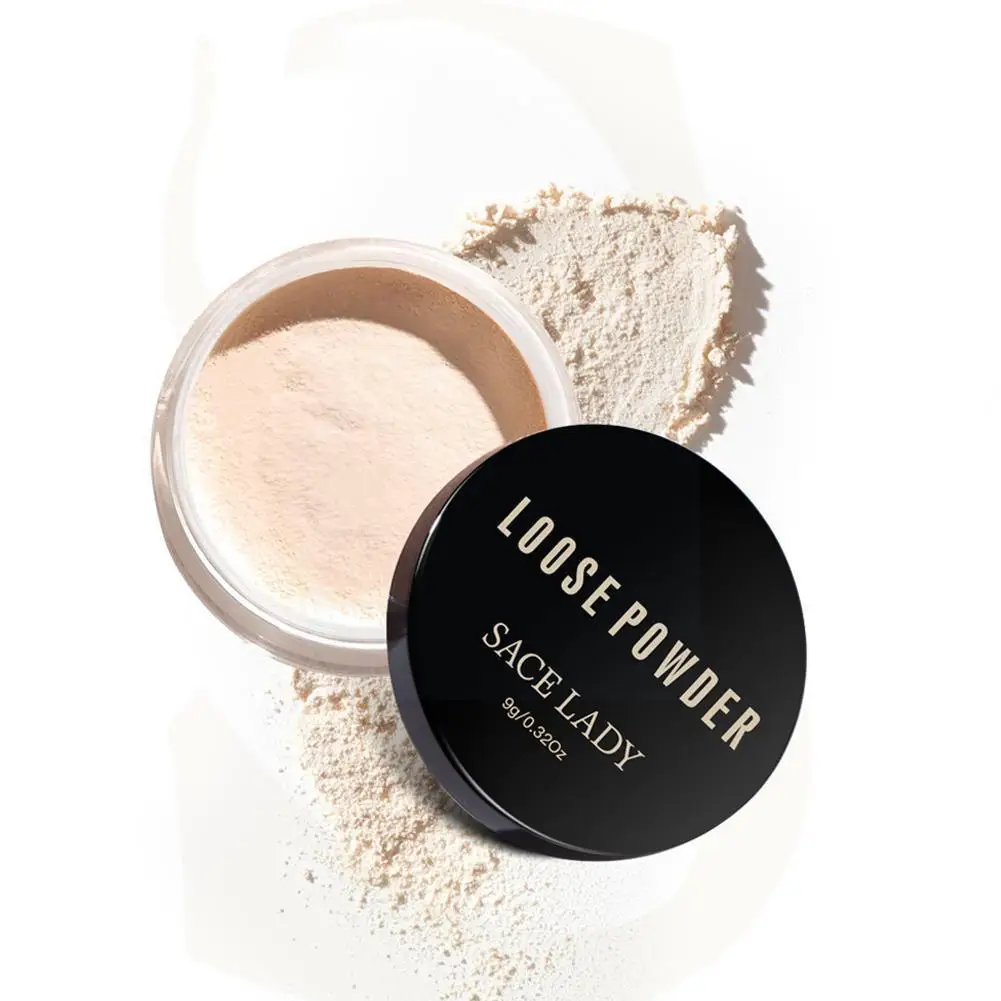 

SACE LADY Loose Powder Oil Control Face Powder Makeup Waterproof Facial Long Powder Last Concealer Finish Foundation X8U2