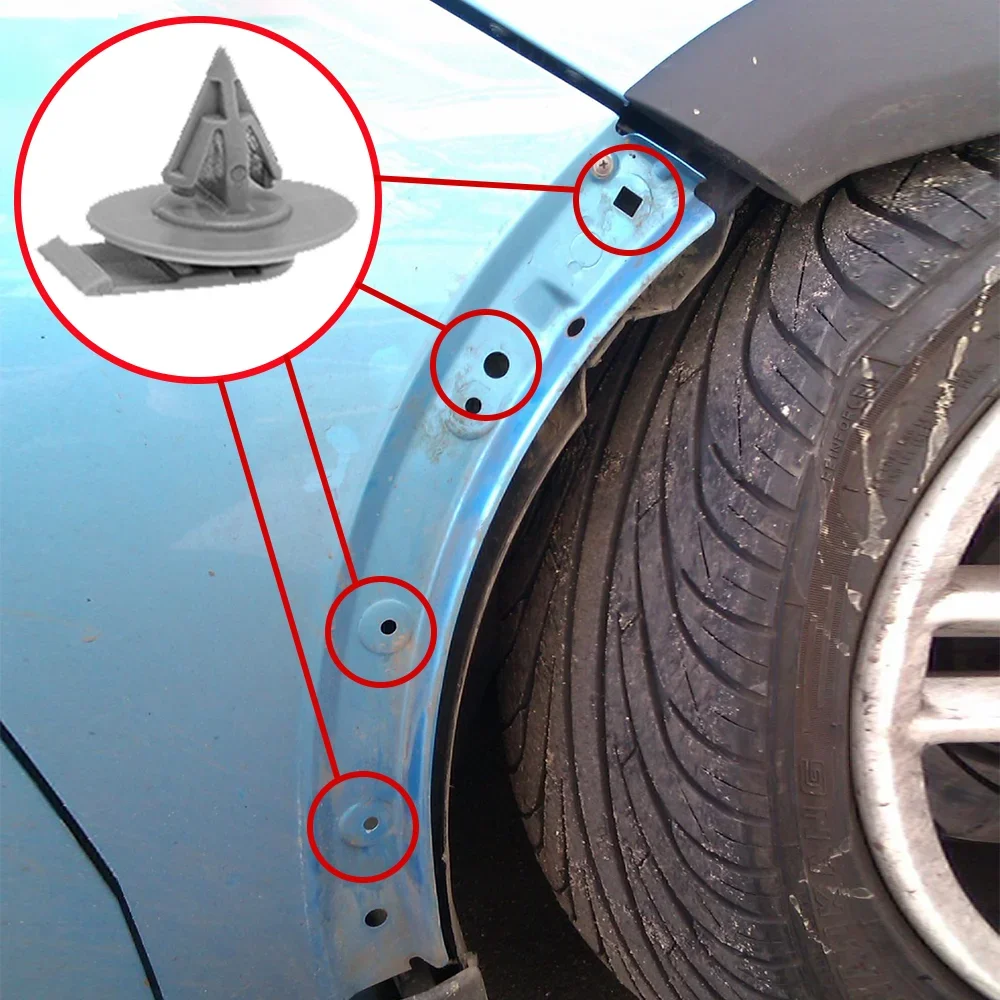 

10x для BMW Mini Cooper R50 R53 R56 R58 Clubman R55 Cabrio R52 R57 Roadster, внешнее крыло автомобиля, накладка на колесо, зажим для арочной панели