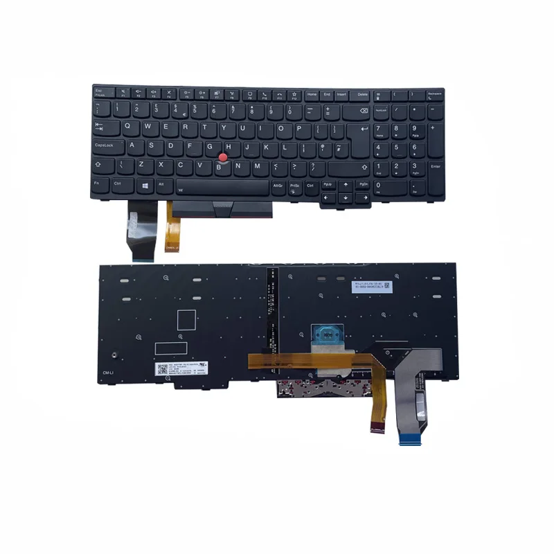 

New Original UK English Backlit Keyboard for Lenovo Thinkpad E580 E585 E590 T590 P53S L580 L590 P52 P72 P53 P73 Laptop 01YP708