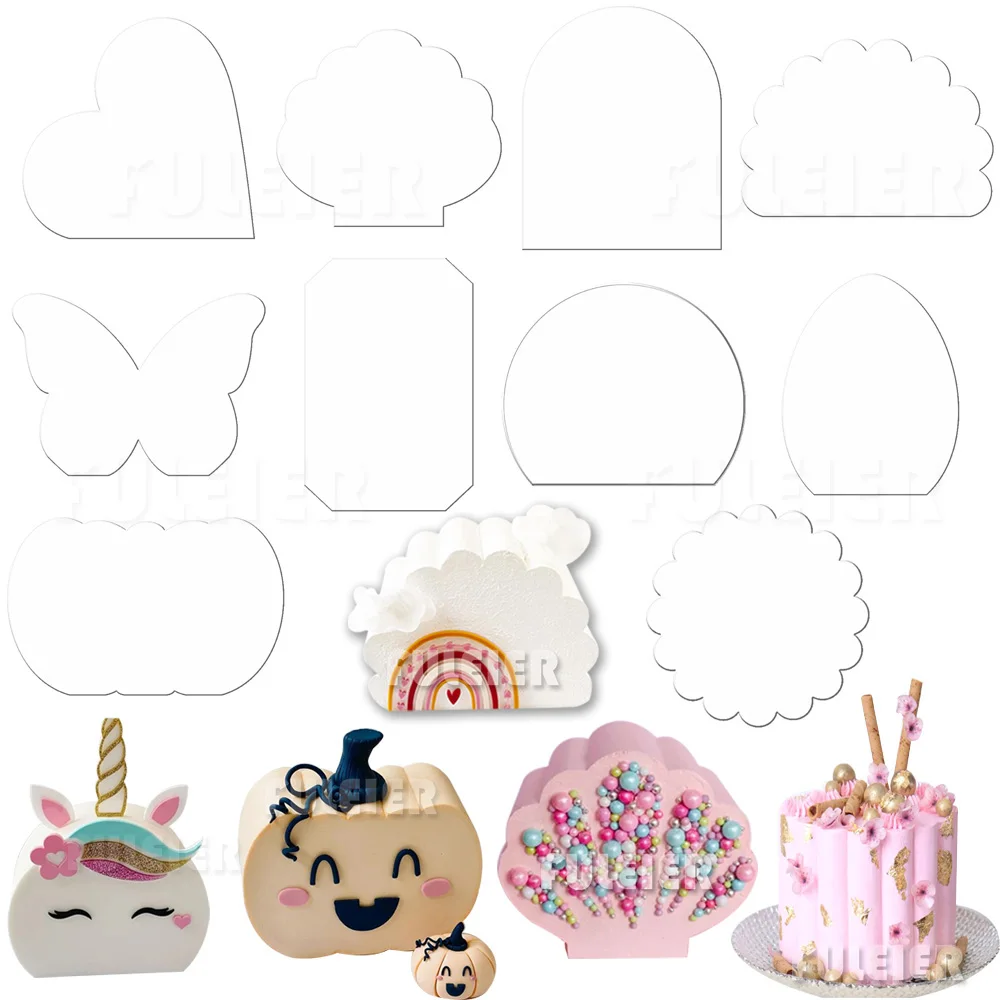 Акриловые диски для тортов 2 шт./компл. прозрачная художественная доска поднос