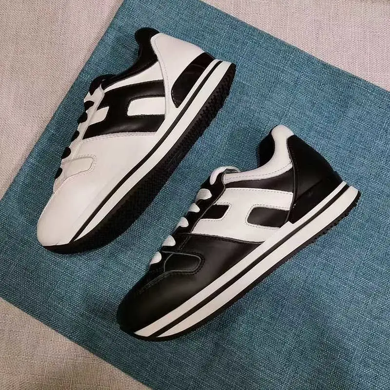 Hogan Casual Genuine Leather Platform Sneakers Shoes for Women Sneakers Women Women Shoes Designer Shoes Men Shoes