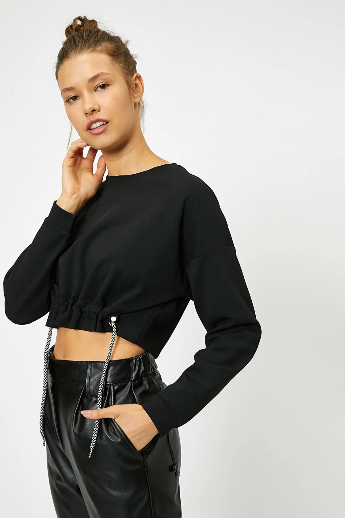 

Женская Черная Толстовка, женская одежда, женская одежда, толстовка, толстовки для женщин 32433976