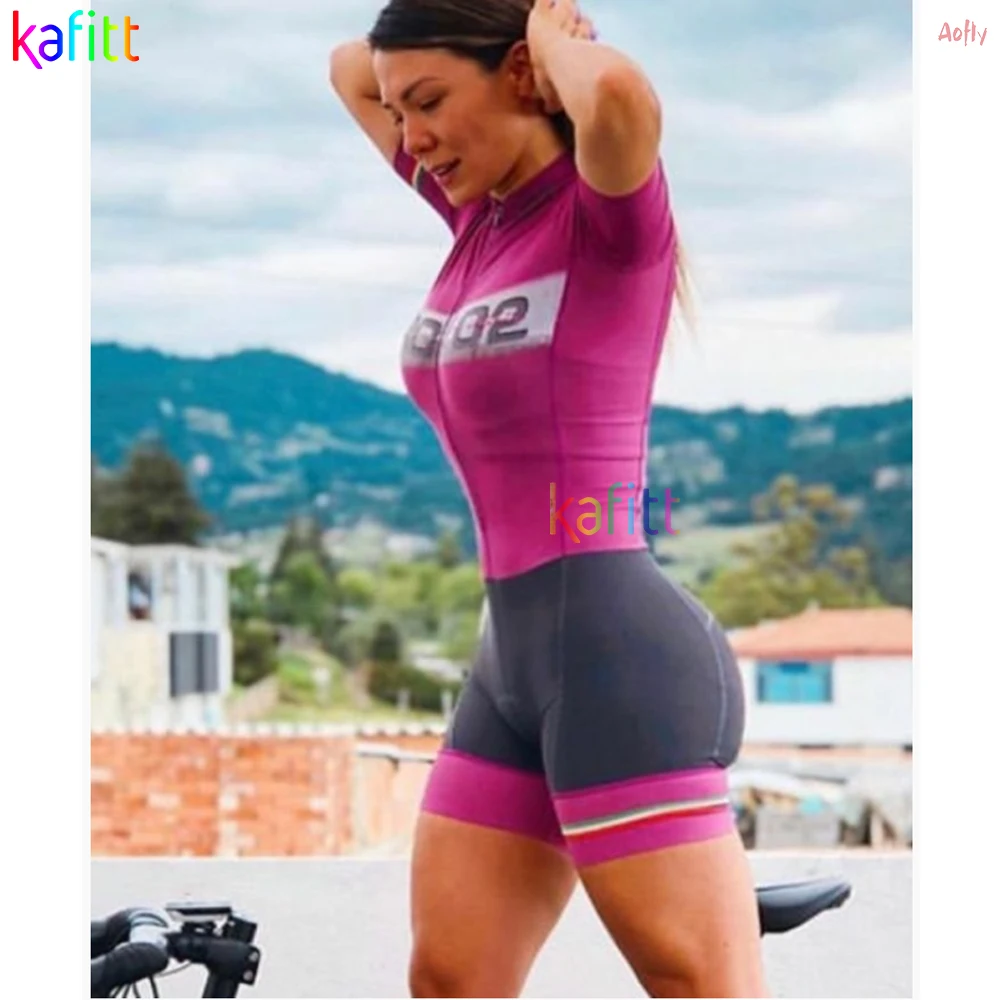 

Kafitt Women's Profession Triathlon Clothes Skinsuits Sets 2021 Couples Coupa De Ciclismo Rompers Jumpsuit Kits Maillot Mujer