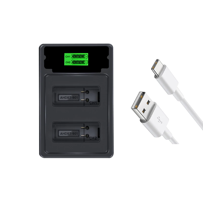 Аккумулятор для GoPro Hero 7 hero 6 5 черный аккумулятор или тройное зарядное устройство