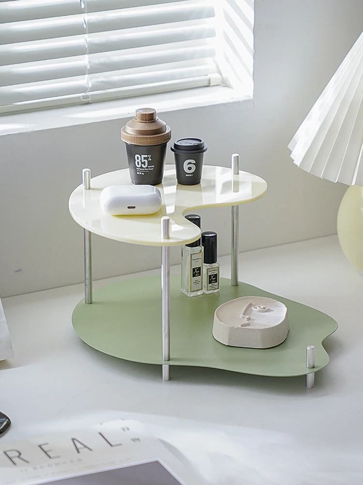 

Многослойная полка для хранения в гостиной, спальне, прикроватной тумбочке, косметике, парфюмерии, полке для всякой всячины