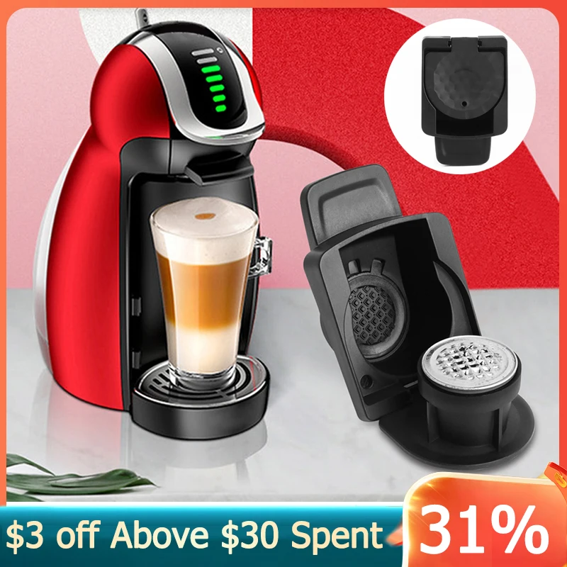 

Переходник для капсулы кофе для Nespresso, совместимый с Dolce Gusto Nespresso с дозирующим кольцом, материал из нержавеющей стали