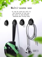 new 4pcs car hooks organizer storage self adhesive holder for usb cable headphone keychain trunk bag invisible hanger