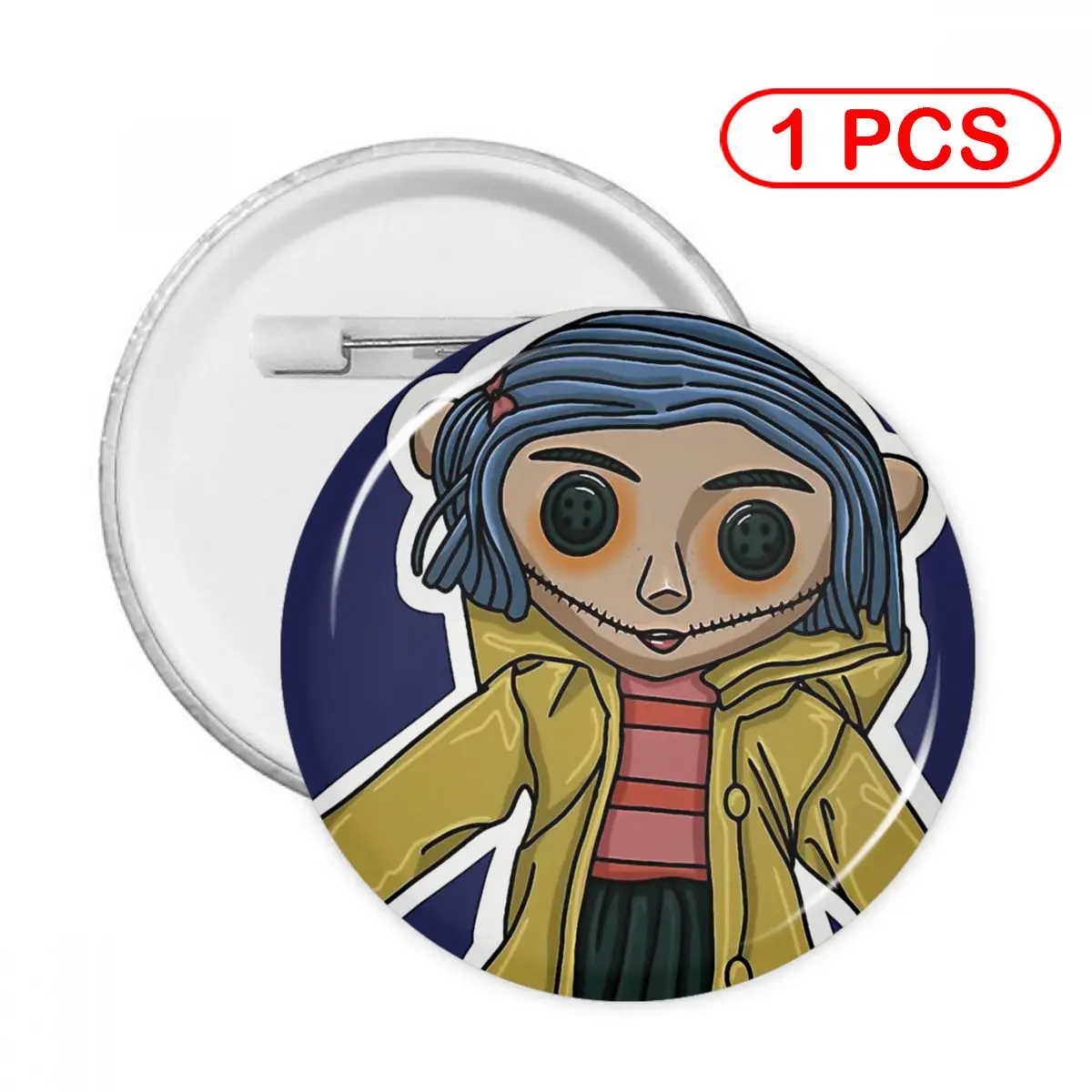 

Мягкая булавка для одежды Coraline, аниме, страшная брошь для одежды, креативные булавки, украшение, искусственная кукла Coraline's, женский, детский ...