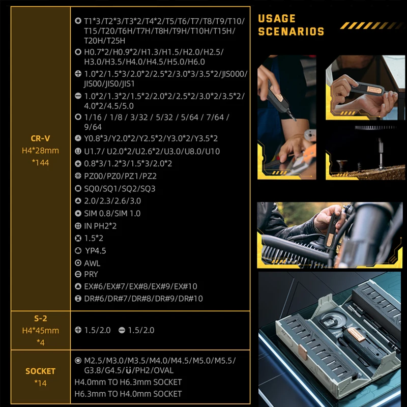 Набор прецизионных отверток JAKEMY JM-8192 180 в 1 магнитные детали для компьютера