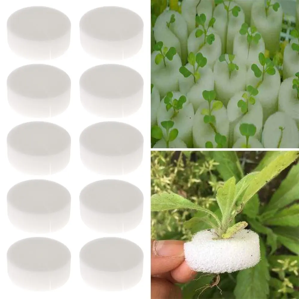 

10/50pcs Durable Garden Supplies Cultivation Aquarium Seed Trays Soilless Hydroponic Nursery Sponge Flower Pots