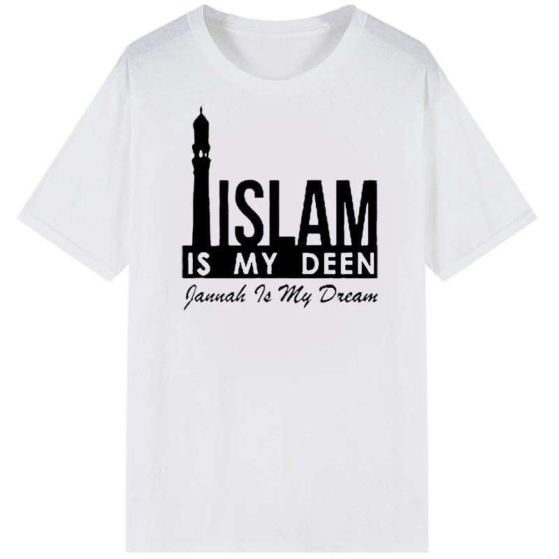 

Мужская/женская летняя футболка с коротким рукавом, с принтом, в стиле ислам
