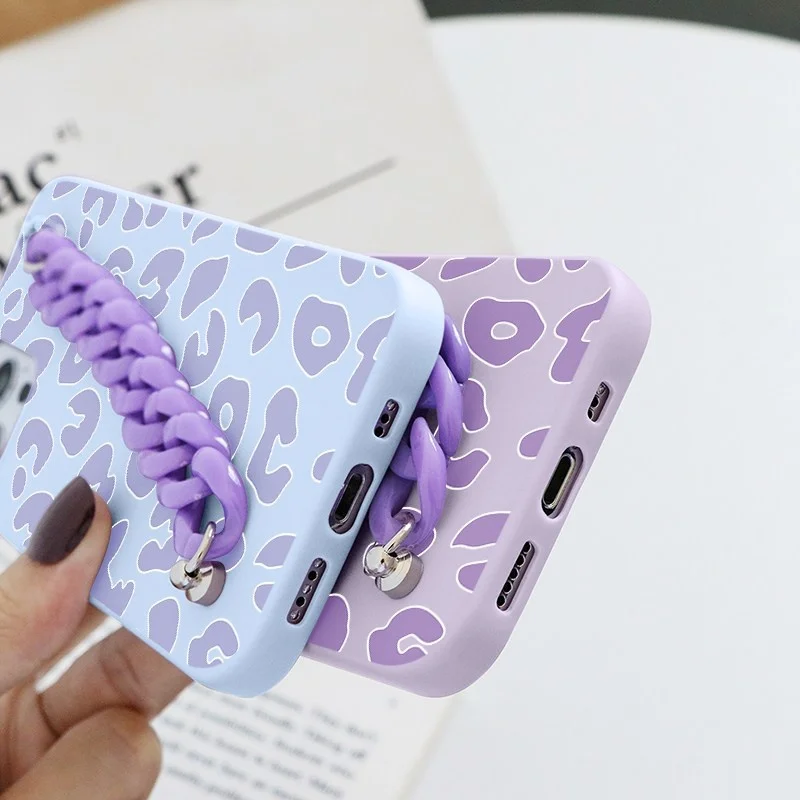 Силиконовый чехол для IPhone с леопардовым принтом совместим моделями Se3 2022 7 8 11 12 13