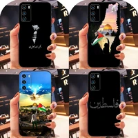 palestine map arabic phone case for huawei p40 p50pro p50 p30 p20 p10 p9 pro plus p8 psmart z 2022 nova 8i 8pro 8se cover