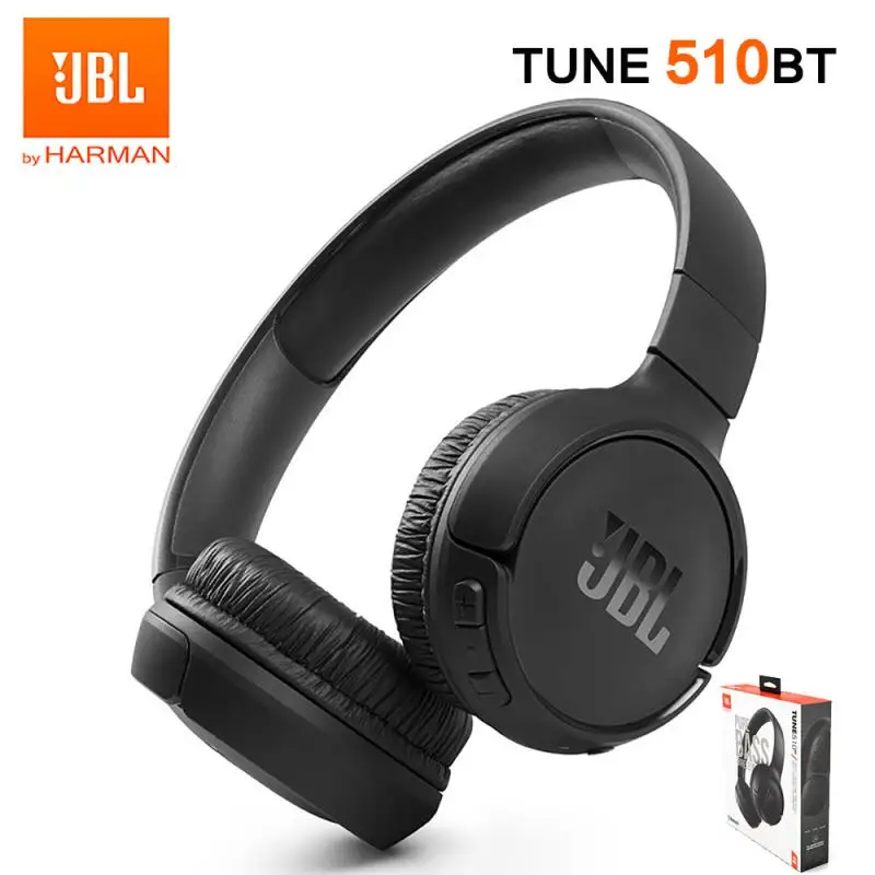 JBL TUNE 510BT Wireless 5.1 Bluetooth-compatible Headphones Music Sports Headset Active Noise Cancellation Foldable Earphone