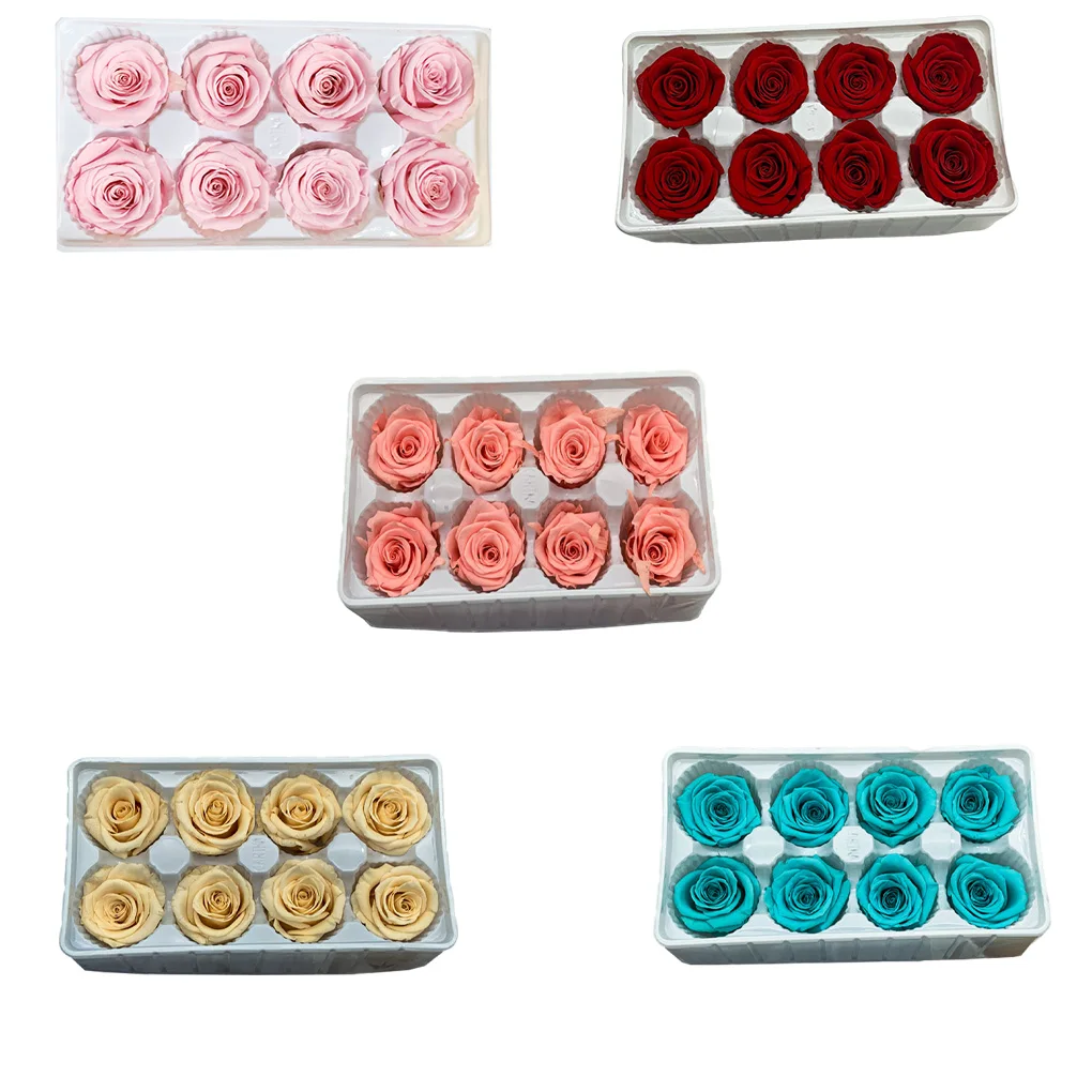 

8 Pieces Preserved Rose Eternal Flower Immortal Long-Lasting Colored