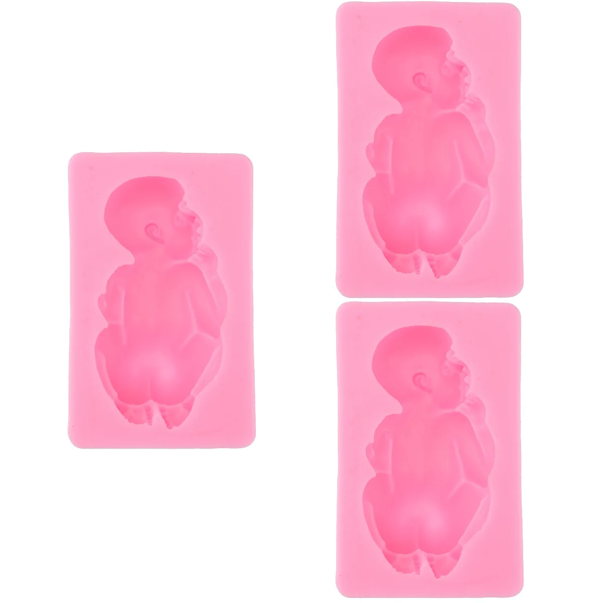 

Silicone Baby Molds Cakebaking Chiffon Wax Chocolate Pan Cup Stick Non 3D Muffin Fondant Decorating Shower