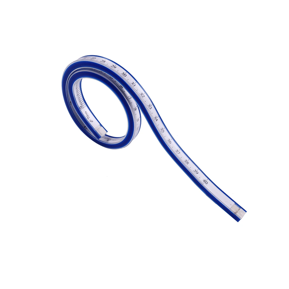 Измерительная лента гибкая кривая формы INNE 40/50 см "Змея" для черчения, мягкая для рисования, для определения размеров при пошиве одежды, для квилтинга и шитья, аксессуары.