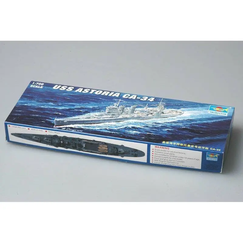 

Trumpeter 05743 1/700 USS Astoria CA-34 1942 - Scale Model Kit