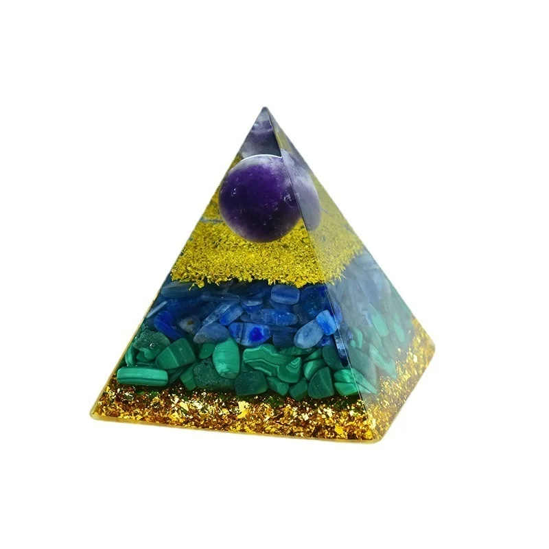 

Augen New Innovative Crystal Energy Gold Theme Decoration Augen Tower Orgon Healing Automotive Home Decoration Crystal