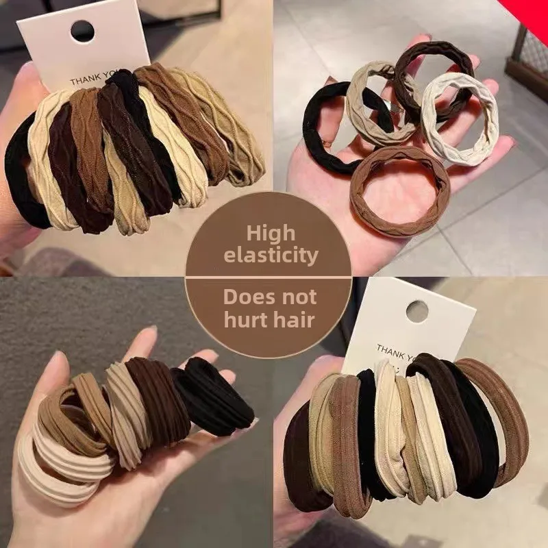 5 шт./компл. новая высокоэластичная бесшовная веревка для волос прочный держатель