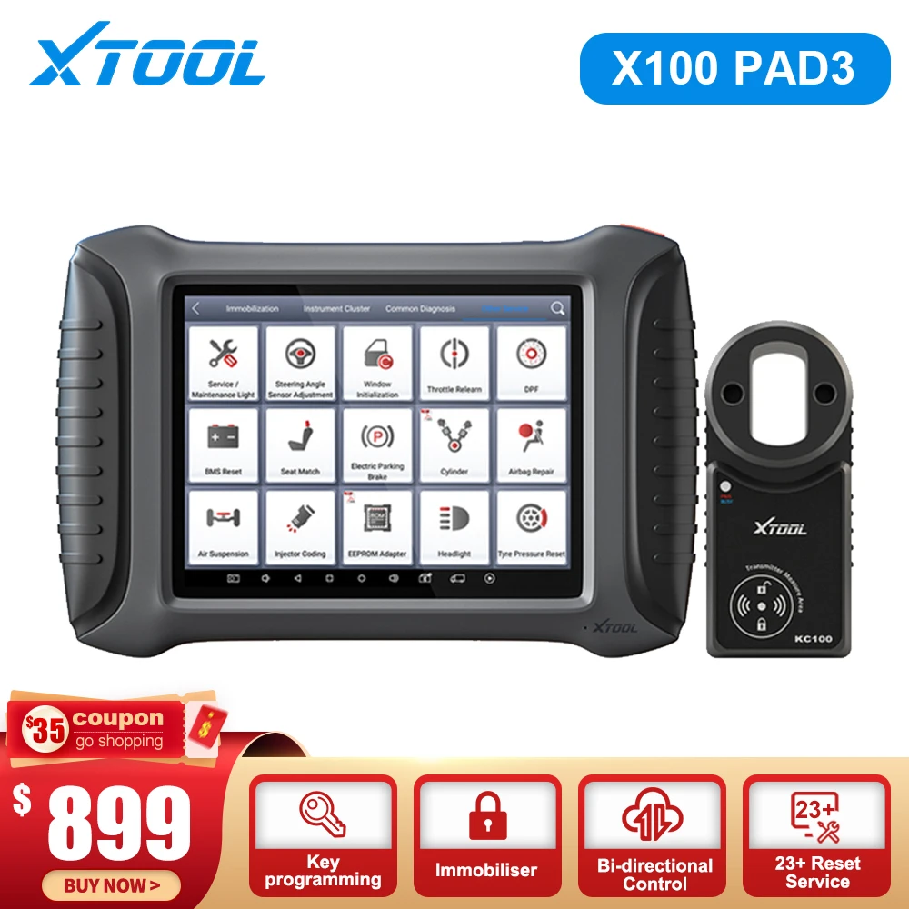 Программатор XTOOL X100 PAD3 All Key Lost Eeprom полнофункциональный диагностический сканер