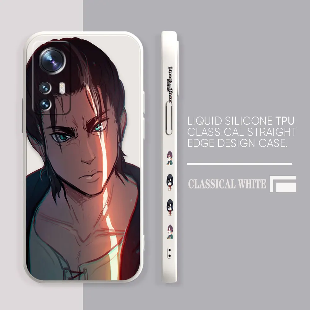 Phone Case For Xiaomi 13 12 12T 12S 11 11T 10 10S 9 8 Pro Ultra Lite Case Funda Cqoue Shell Anime A-Attack O-On T-Titan E-Eren
