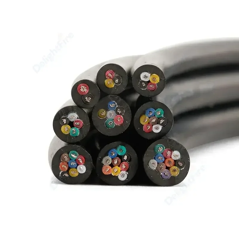 3-100 м провод динамика 14AWG Гибкий кабель из луженой меди ПВХ 2 3 4 ядра с мягкой