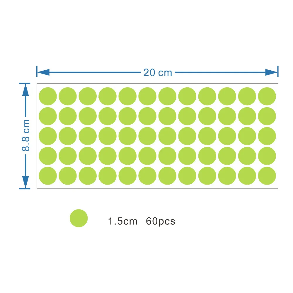 

Светящиеся наклейки звезды, точки, луна 3D