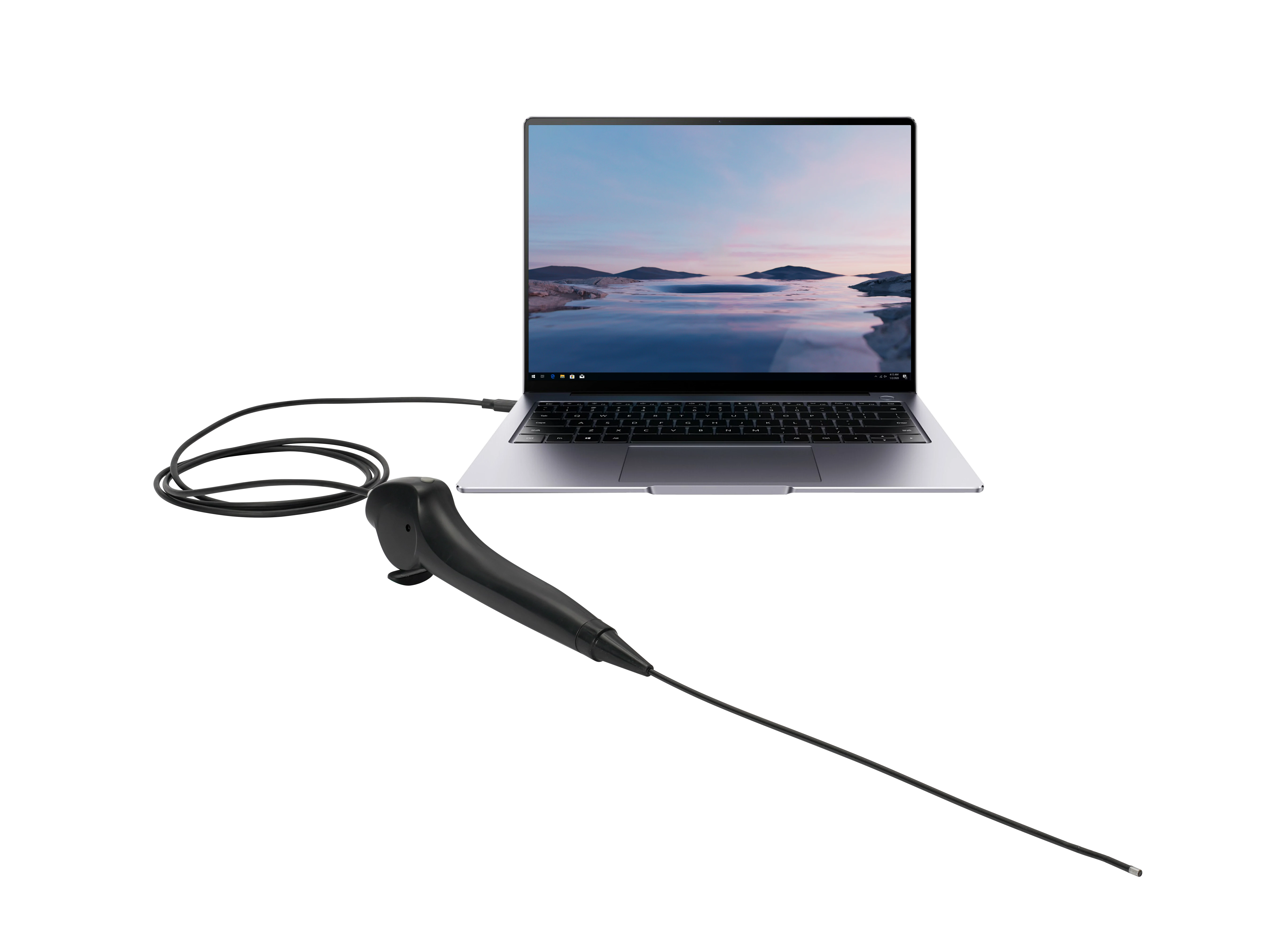 Фото Многоразовый гибкий рино-ларингоскоп BESDATA 3,5 мм USB с LED-подсветкой, портативный видеоэндоскоп для ЛОР-исследований, зеркало для осмотра носа и носоглотки №2