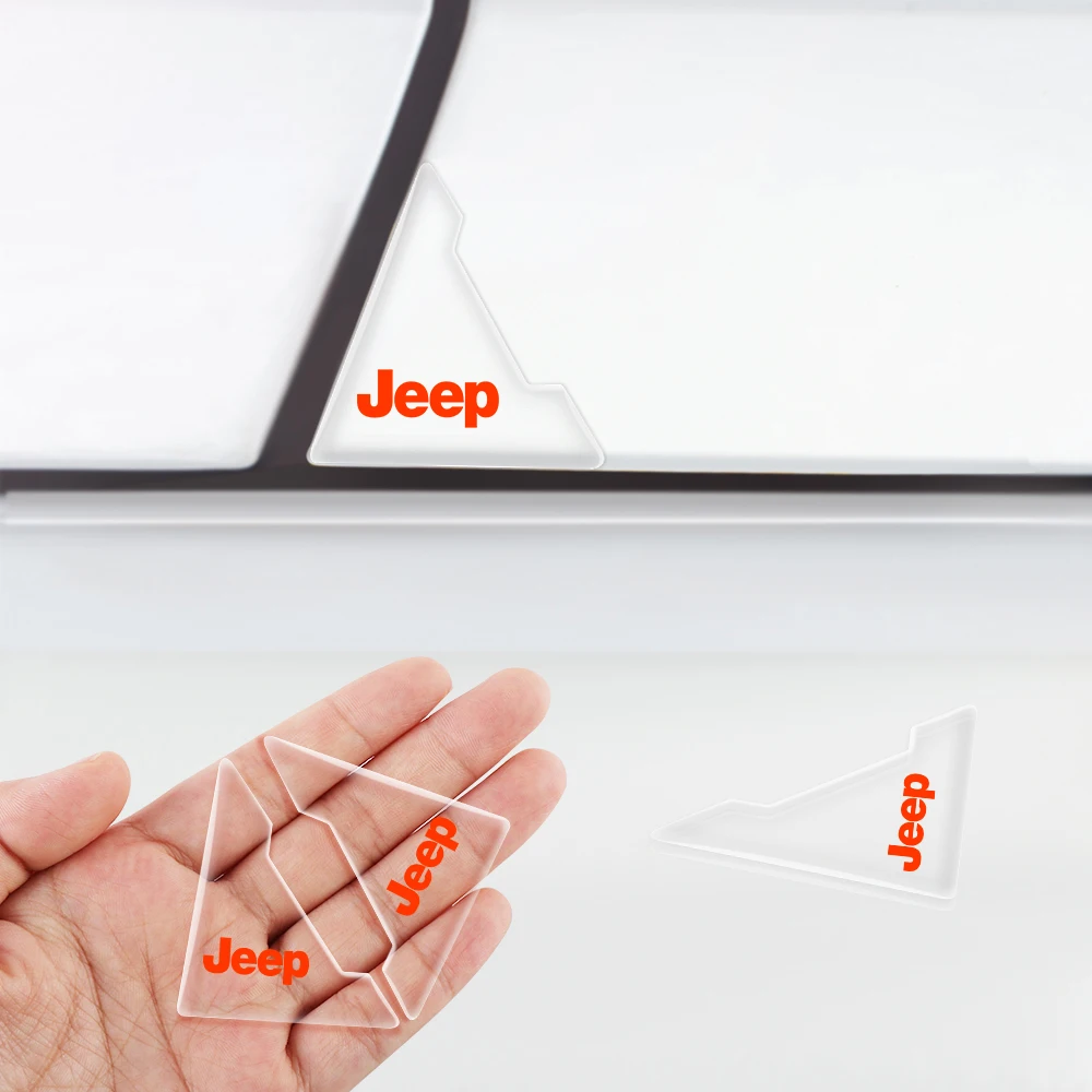 2/4 шт. угловая крышка двери автомобиля бампер защитные наклейки для Jeep Renegade Wrangler JK