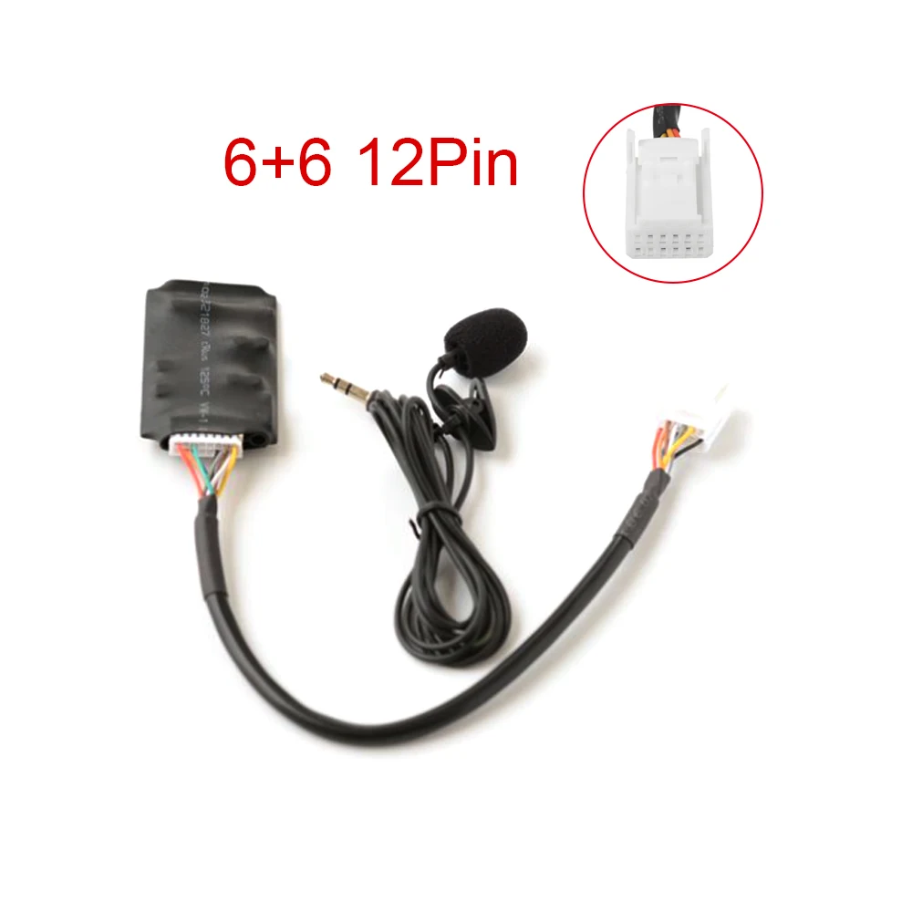 Автомобильный AUX адаптер громкой связи Bluetooth 5,0 комплект сменный кабель CD для Toyota 6 + 6 12 Pin RAV4 Corolla Avensis Auris Camry AVRCP