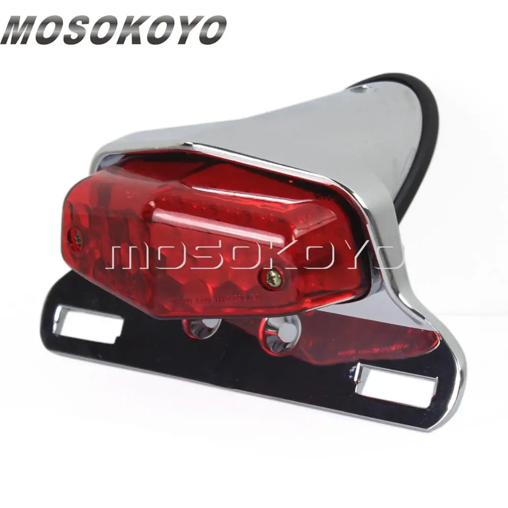

Ретро Универсальный Мотоцикл Lucas Style Светодиодный Тормозной Стоп Задний Фонарь Для Кафе Racer Bonneville Scrambler Honda Задний Фонарь Задний Фонарь